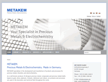 Tablet Screenshot of metakem.com